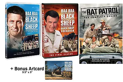 Bundle Baa Baa Black Sheep Complete Series & The Rat Patrol Complete DVD New • $80.49