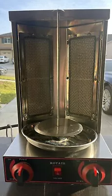 2 Burner Spinning Vertical Broiler Shawarma Doner Kebab Machine Gyro Grill • $89