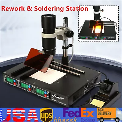 T862++ Infrared Irda BGA - Smt Smd Welder Reflow Rework & Soldering Station NEW • $198