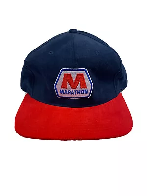 Vintage Marathon Gas Station Strapback Trucker Premium Hat Cap • $59.99