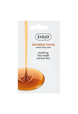 Ziaja Dandelion Honey Face Mask/Sachet 7Ml OFFICIAL UK • £5.10