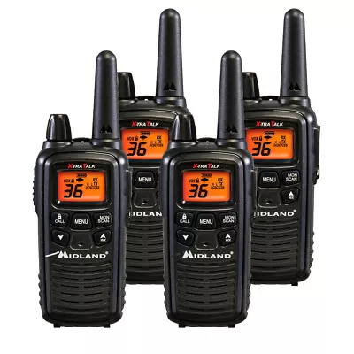 Midland LXT600VP3 FRS Two Way Radios - 4 Pack Bundle W/ Chargers • $119.98