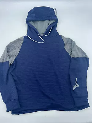 Mizuno Velocity Baseball Performance Pullover Hoodie Youth XL Blue Grey • $8.99