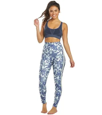 Marika Joanne Track Yoga Leggings Pants Floral Sporty Stripe Women Sz Large NWT • $27.77