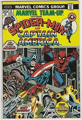 MARVEL TEAM-UP 13 VF CAPTAIN AMERICA 1973 AMAZING SPIDERMAN 1972 1st SERIES LB6 • $11.99