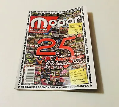 Mopar Collector's Guide MCG January 2013 Magazine Back Issue 25th Anniversary Ed • $6.50