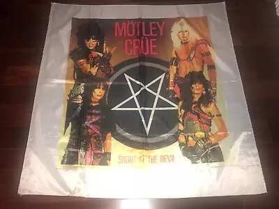 Vintage 1984 Motley Crue Shout At The Devil Tapestry Poster Banner Huge Flag • $129.99