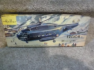 $19.99 • Buy 1963 Heller 1/50 Frelon SA 3200 Helicopter Model Kit NEW RARE