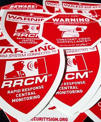 Home Security System Alarm Security Camera Decal Mix See Store Security Signs • $6.95