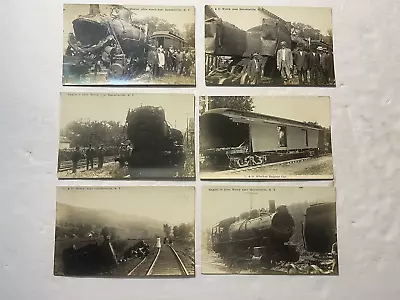 6-1911 RPPC's Halcottsville NY U & D RR Wreck Of Rip Van Winkle Flyer Catskills • $39.99
