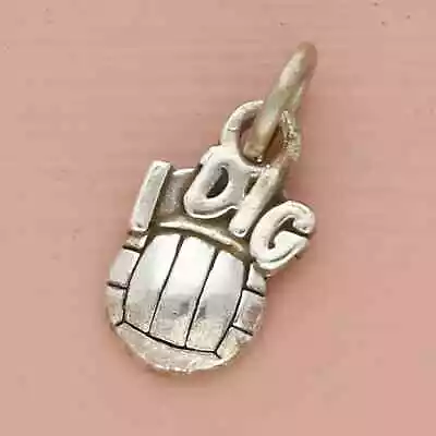 Sterling Silver I Dig Volleyball Charm • $24