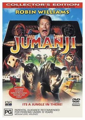 Jumanji DVD - Robin Williams (Region 4 1998) Free Post • $8.95