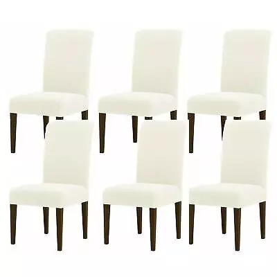 $22.85 • Buy 6 PCS Dining Chair Covers Spandex Cover Stretch Washable Wedding Banquet Party