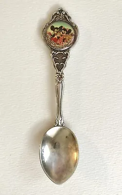 Vintage Walt Disney World Silver Plated Souvenir Spoon Mickey & Minnie Mouse • $7