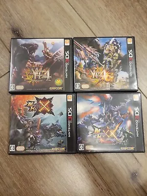 Monster Hunter 4 4G Cross Double Cross X Xx Lot Nintendo 3DS Japanese Complete • $24.90