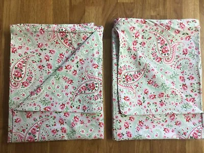 Used IKEA Rosali Paisley On Stone Grey 2 Housewife Pillowcases 76cm X 50cm VGC • £27.99