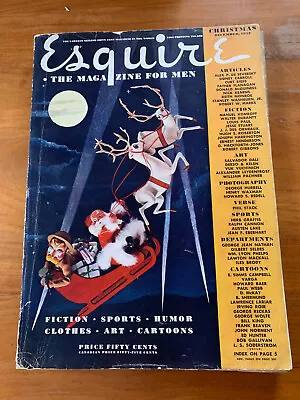 Esquire Magazine December 1942 Christmas Salvador Dali Varga Father Flanagan • $6.50