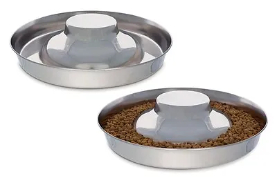 Stainless Steel Multi Puppy Pan Litter Feeder Dish Dog Bowl Saucer Choose Size  • $37.89