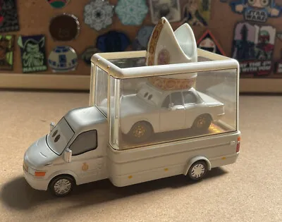 Disney Pixar Cars 2 Pope Pinion IV & Popemobile Deluxe Diecast Mattel RARE • £49.99