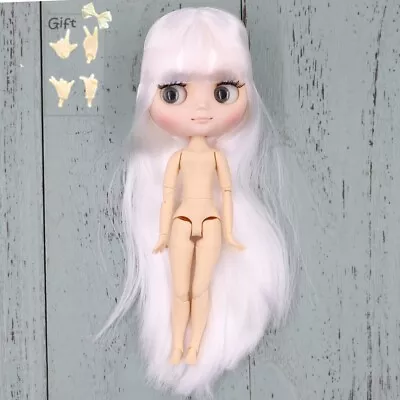 Blythe Doll 8  Middle From Factory Joint Body Matte Face White Hair Eye Move DIY • $49.88