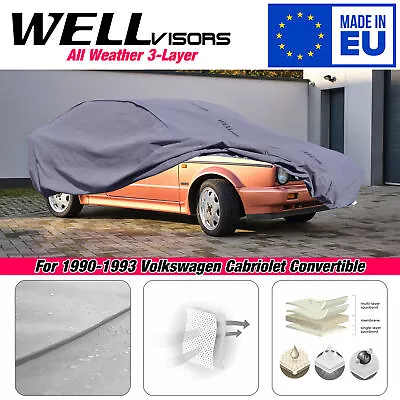 WELLvisors Car Cover 3-6898772HB For 1990-1993 Volkswagen Cabriolet Convertible • $91.99