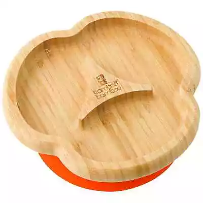 Brand New Bamboo Bamboo Toddler Divider Plate Suction Baby Divider Childrens • £6.49