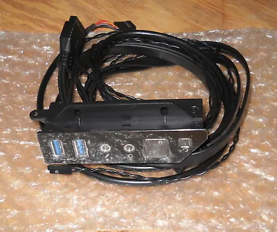 New Black Front I/O IO Panel USB Audio Power Reset Switch 4 Corsair Crystal 280X • $29.99