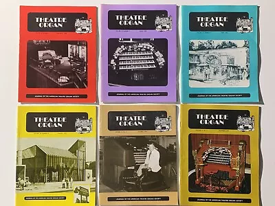 Theatre Organ Journal Magazine Lot Of 6 Complete 1973 ATOS Ephemera • $17.99