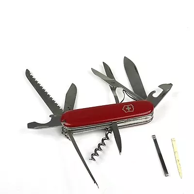 Swiss Army Knife Victorinox Huntsman Victoria Officer Suisse Long Nail File Rare • $171.19