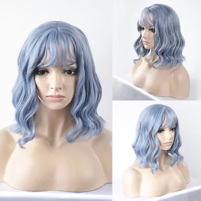 Anime Full Curly Heat Resistant Synthetic Cosplay Lolita Wig With Cap UK Women • £15.29