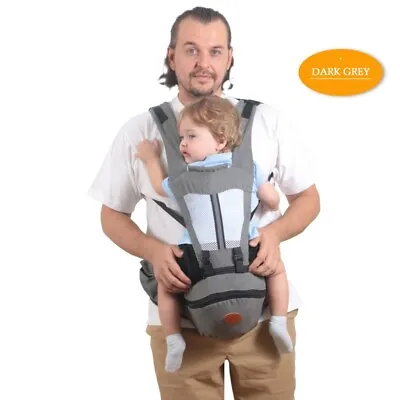 £14.99 • Buy Ergonomic Backpack Baby Carrier Hipseat Holder Linen Infant Wrap Sling Travel