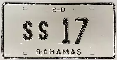 San Salvador Bahamas License Plate Low Number 17 - Authentic - Free Shipping • $46.50