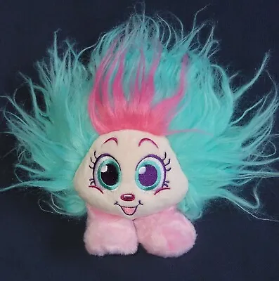 $9.88 • Buy SHAZAM Zuru Shnooks Plush Stuffed Toy 5  Troll Doll Pink And Turquoise Wild Hair