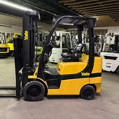 2018 Yale GLC060VX 6000lbs Used Forklift Triple Mast LP Gas Sideshift 8035 Hours • $15950