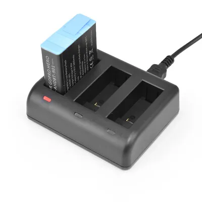 NXET 3 Battery Charger Charging Box For GoPro Hero 12/11/10 ONLY+1 M Cable Black • $28.99