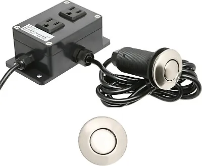 Garbage Disposal Air Switch DUAL OUTLET Sink Top/Counter Top Waste Disposal • £33.25