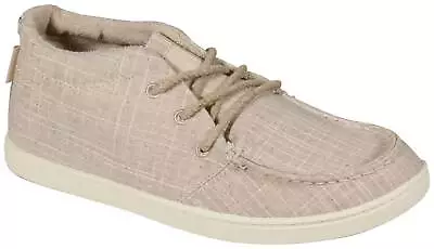 Roxy Minnow Mid Top Slip On Shoe - Tan - New • $54