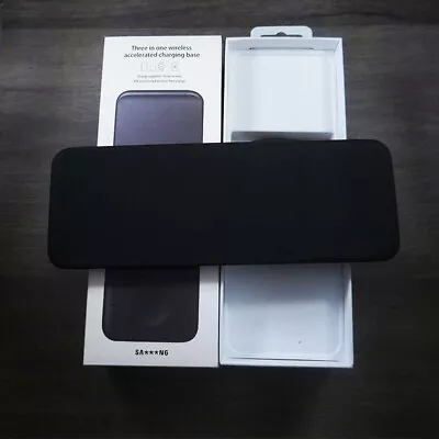 Samsung Wireless Multi-device Smart Charger Trio 3-in-1 Qi Charging Pad Black AU • $46.98