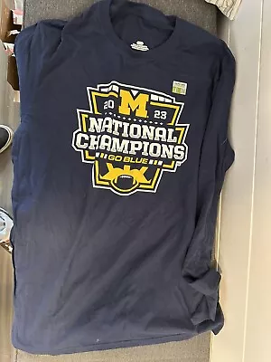 Michigan Wolverines 2023 National Champions Long Sleeve  Shirt • $0.99