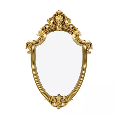 £10.94 • Buy Vintage Gold Ornate Wall Mirror Baroque Carved Framed Hanging Mirror Home Decor