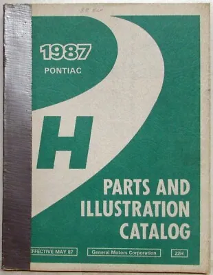 1987-1988 Pontiac Bonneville Parts And Illustration Catalog • $117.70