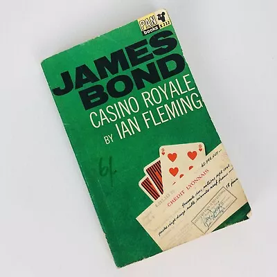 James Bond Casino Royale By Ian Fleming Vintage 1965 Small P/B Thriller • $29.99