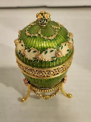 Joan Rivers Imperial Treasures III Hidden Timepiece Egg Clock Faberge EUC • $69.99