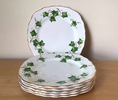 Colclough  Ivy Leaf - 6 X 16cm Tea/Side Plates - Very Good Used Condition • £7.99