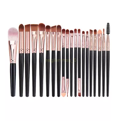 AUS Makeup Brush Set Eyeshadow Eyebrow Powder Foundation Contour Lip Brushes 20X • $20.17