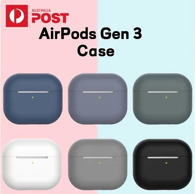 $6.50 • Buy For Apple AirPods 3rd Gen 2021 Case Soft Liquid Silicone Shockproof / Hard Cover