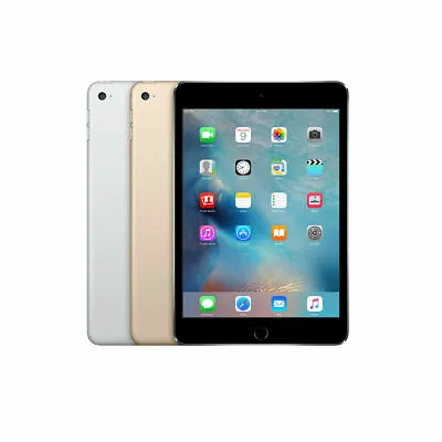 Apple IPad Mini 4 -16/32/64GB - WiFi Or 4G - 7.9in-Black White- EXCELLENT • £134.99