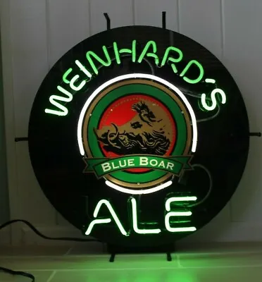 $169 • Buy Vintage Weinhard's Blue Boar Ale Neon Beer Sign 1994