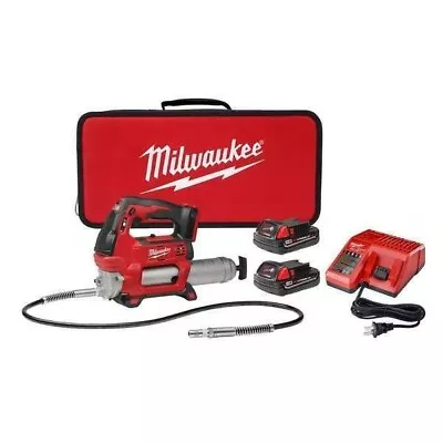 Milwaukee 2646-22CT M18 2 Speed Grease Gun Kit With 2 Batteries And Charger • $315