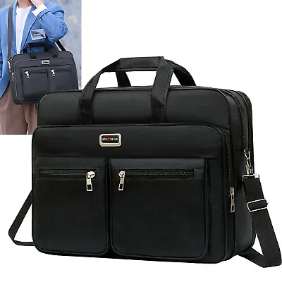 £11.69 • Buy 15/17/18inch Laptop Briefcase Waterproof​ Business Notebook Shoulder Bag Handbag